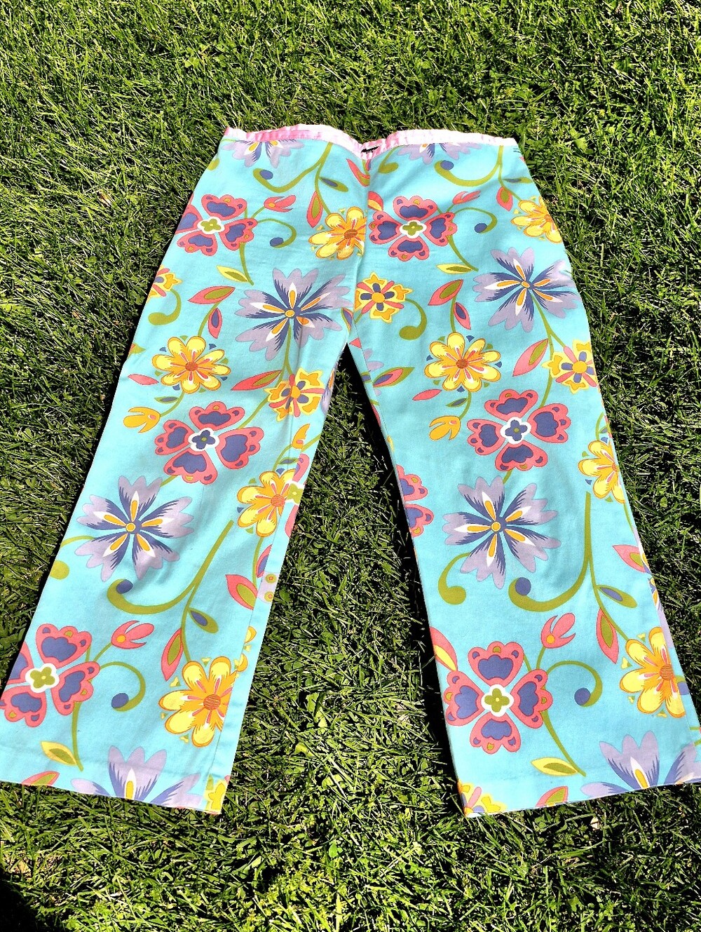 VINTAGE William B Women's  Floral Ankle Pants 8